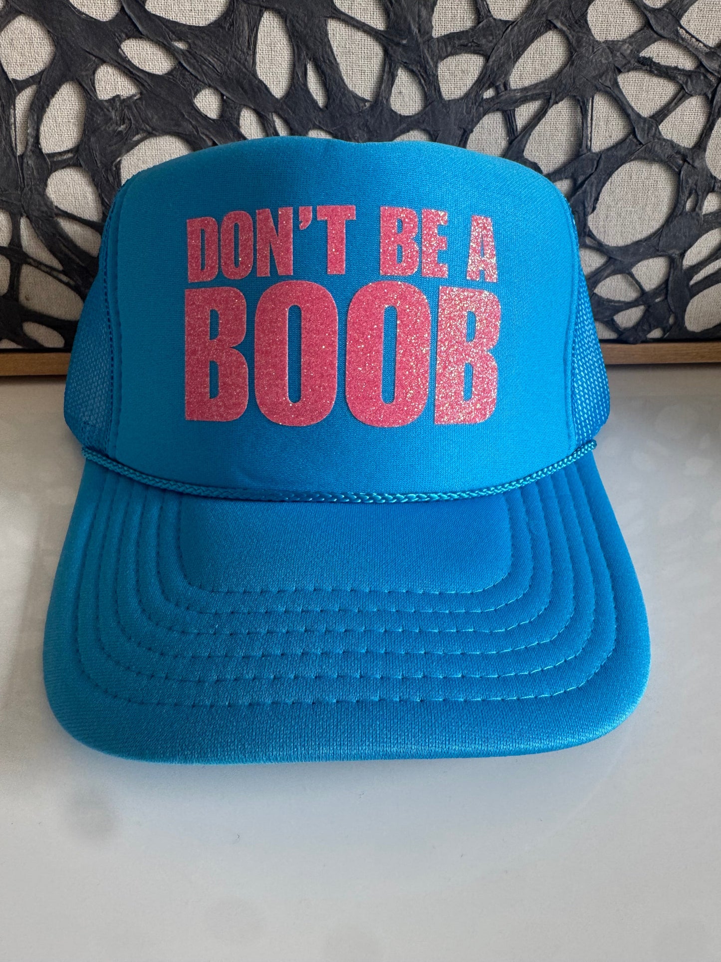 Don't Be a Boob - Neon Blue Trucker