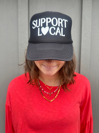 Support Local - Black Trucker