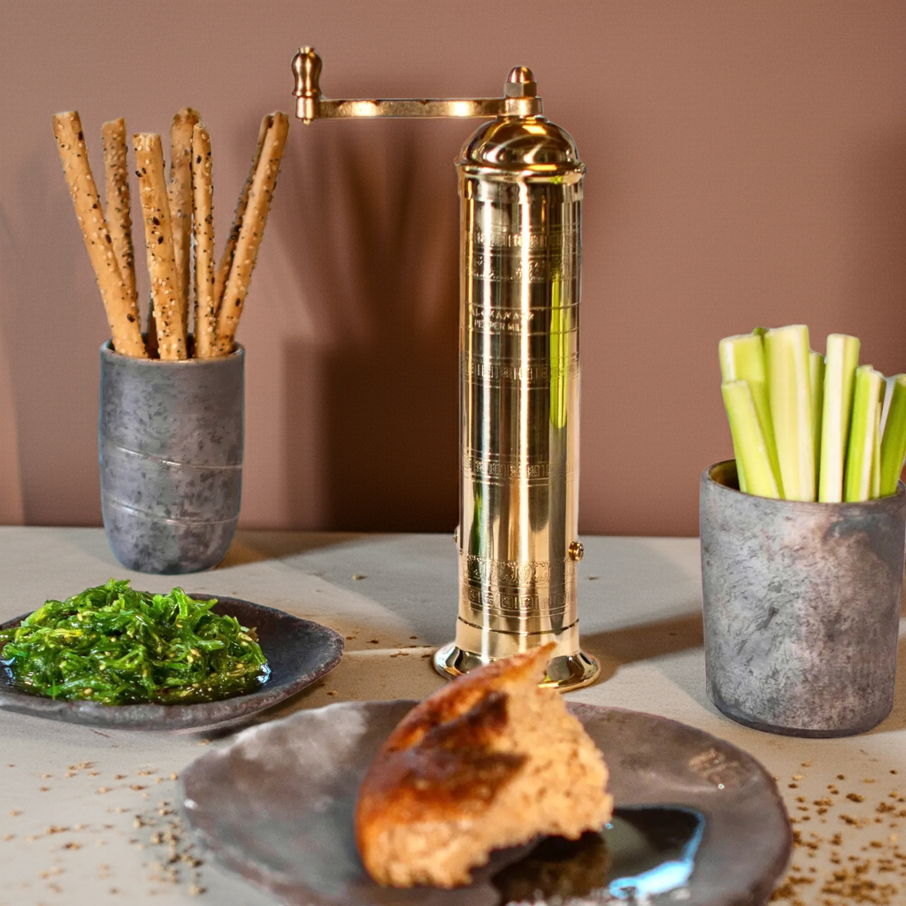 The Original 'large Brass Mill' - 10" Pepper Grinder