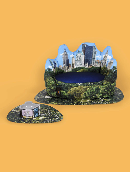 Removable Doghouse Set+Waterproof Underdoghouse Mat