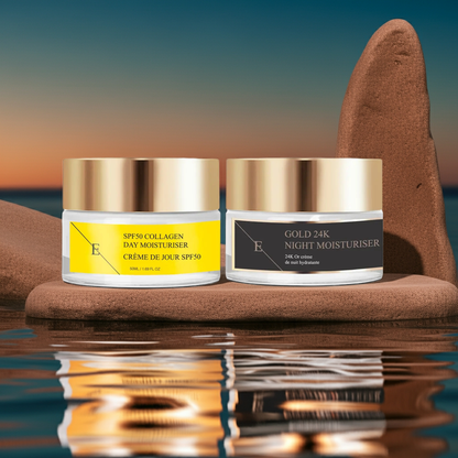 2pc SPF50 Collagen & Gold Set