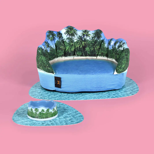 Removable Doghouse Set+Waterproof Underdoghouse Mat