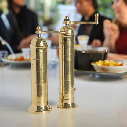 Rune-Jakobsen Design - The original 'Brass Mill' - 8" pepper grinder