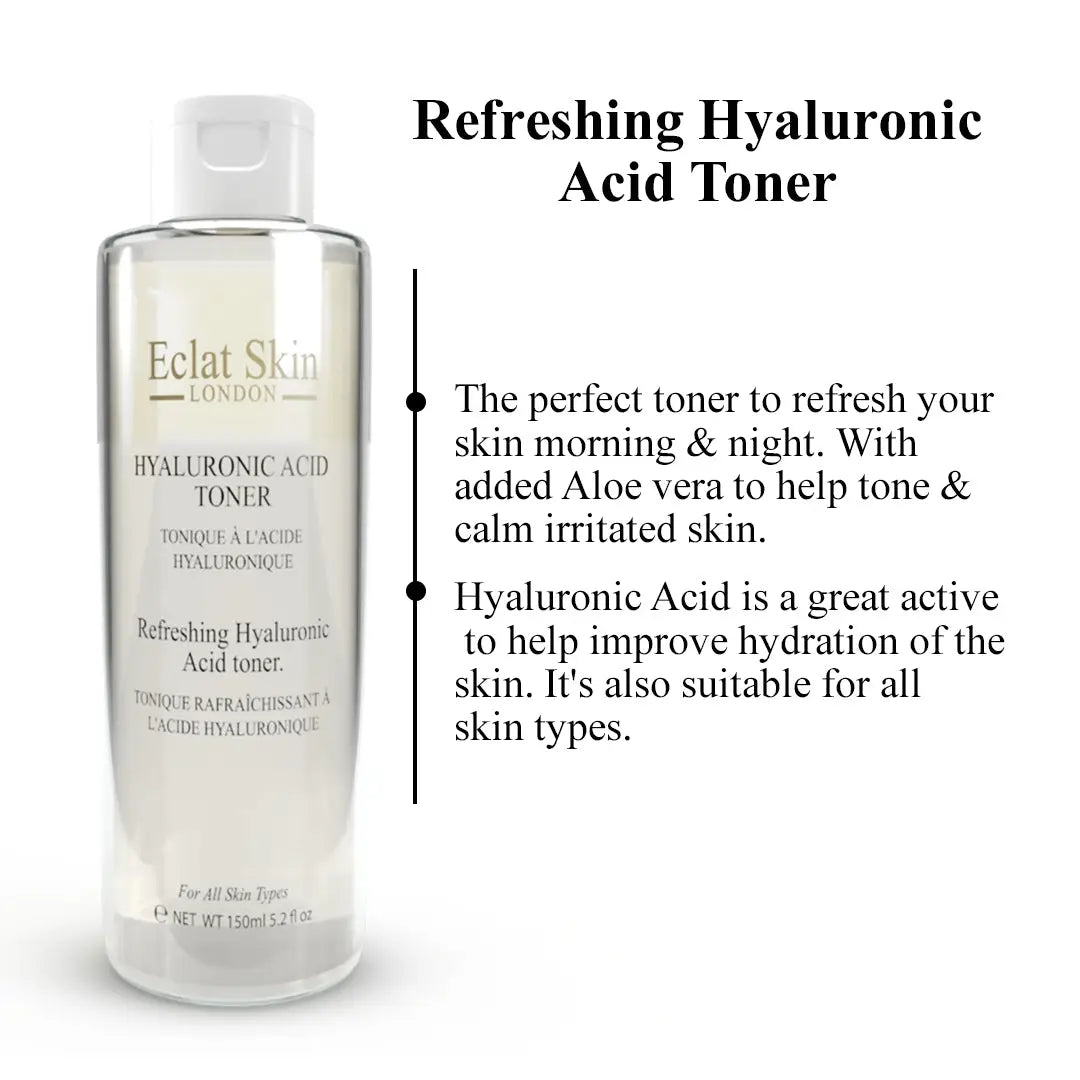 Refreshing Hyaluronic Acid Toner 150ml + Micellar Water with Rosemary Extract 150ml