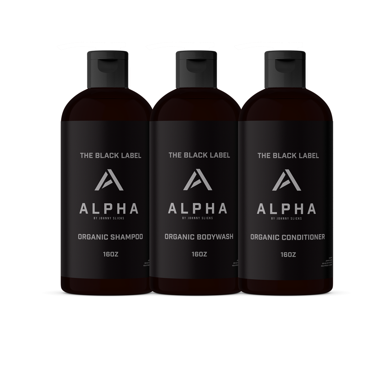 Black Label Shower Set