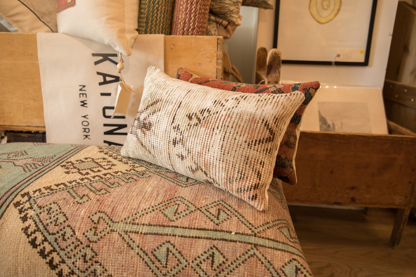 Vintage Rug Fragment Pillow