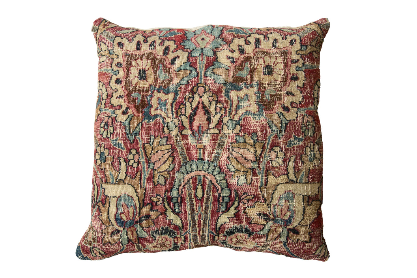 Vintage Meshed Rug Fragment Pillow