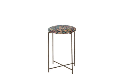 Reclaimed Antique Rug Fragment Side Table Stand 3 of 7