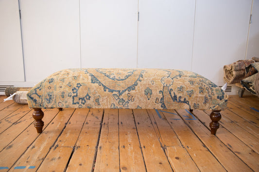 Vintage Persian Rug Ottoman Coffee Table