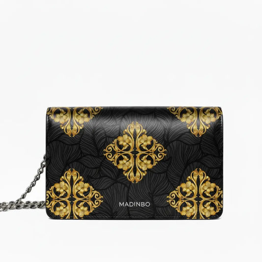 Princess Bag By MADINBO - Genuine Leather - Leather - Made in Italy - Gold
