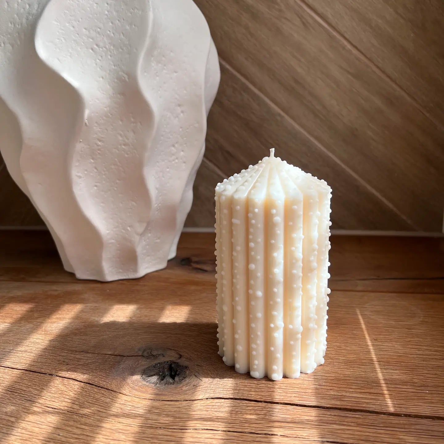 Let It Snow Pillar Candle