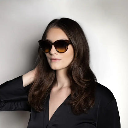 Joan, Horn/Smoke Sunglasses