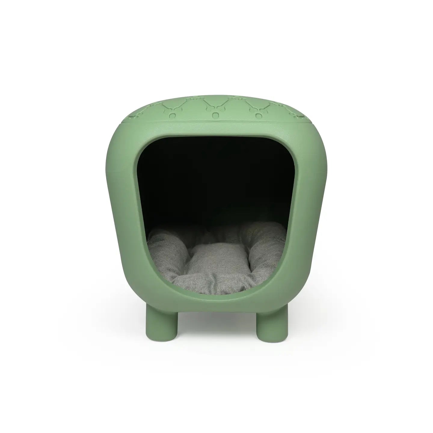 DDesigner bench and dog house with two-tone inner cushion