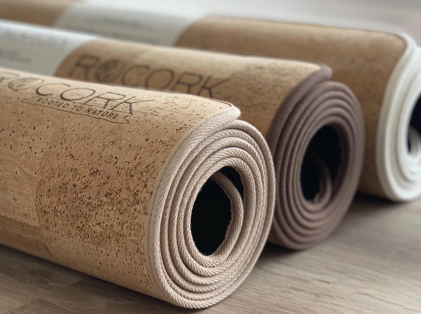 Ahimsa - Comfort Solid Cork Yoga Mat  6.5 mm Brown