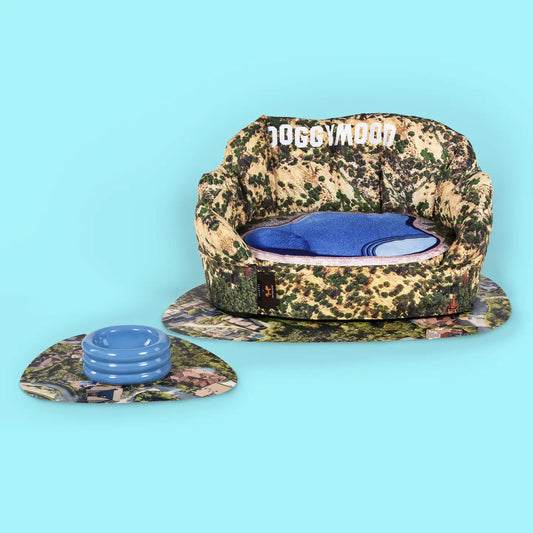 Removable Doghouse Set+Waterproof Underdoghouse Mat