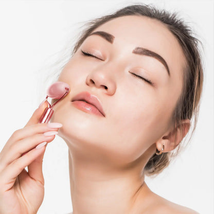 Rose Quartz Electrical Massage Youth Facial Roller