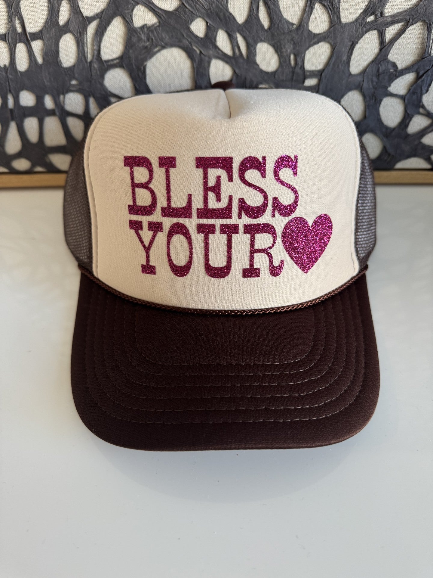 Bless your Heart - Brown/Cream Trucker