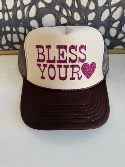 Bless your Heart - Brown/Cream Trucker