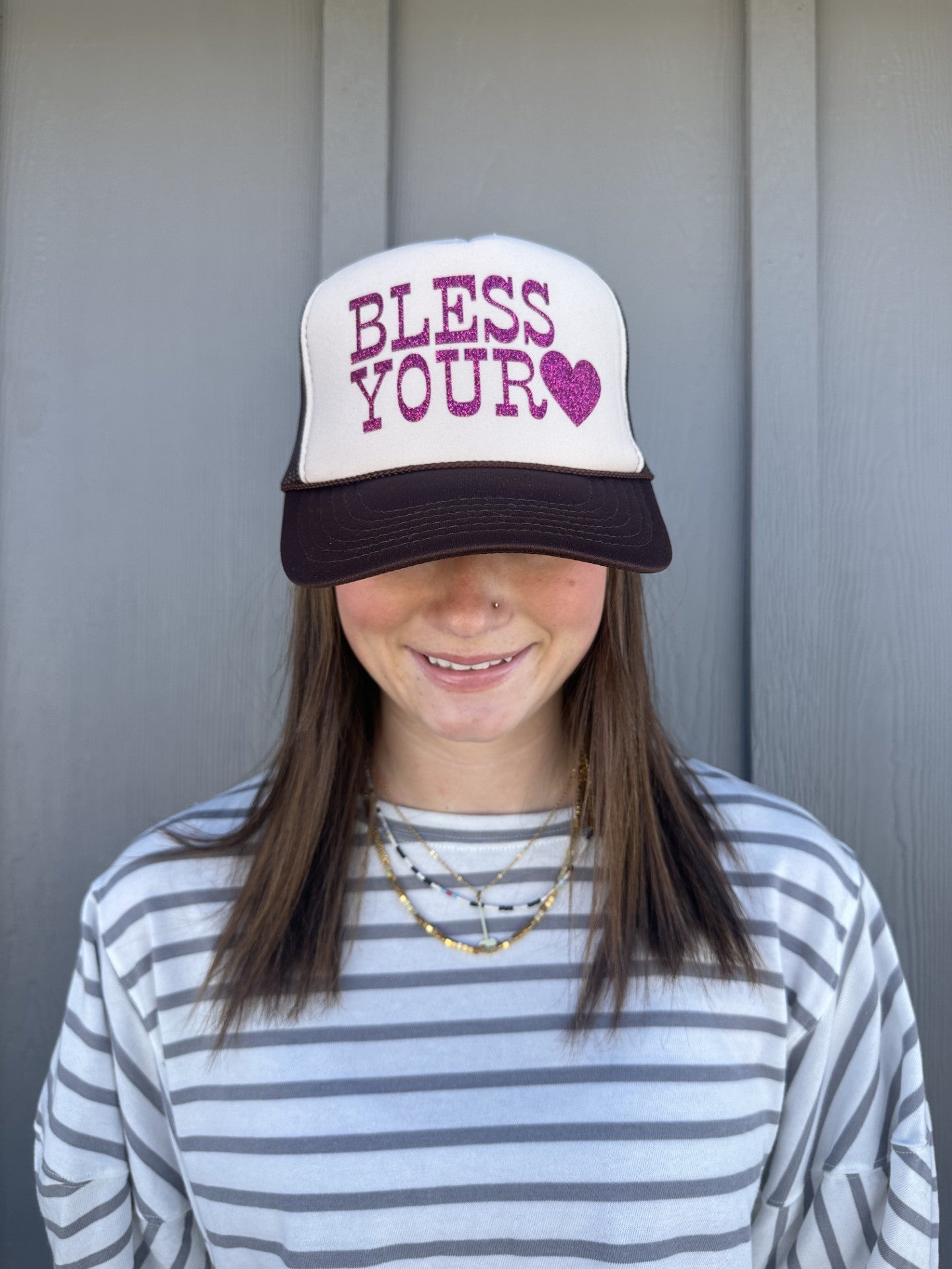 Bless your Heart - Brown/Cream Trucker