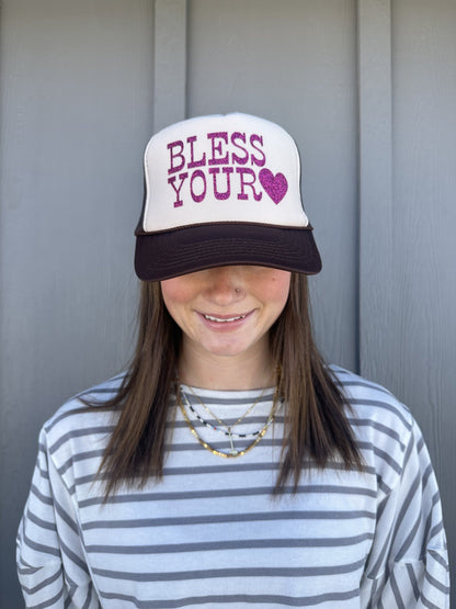 Bless your Heart - Brown/Cream Trucker