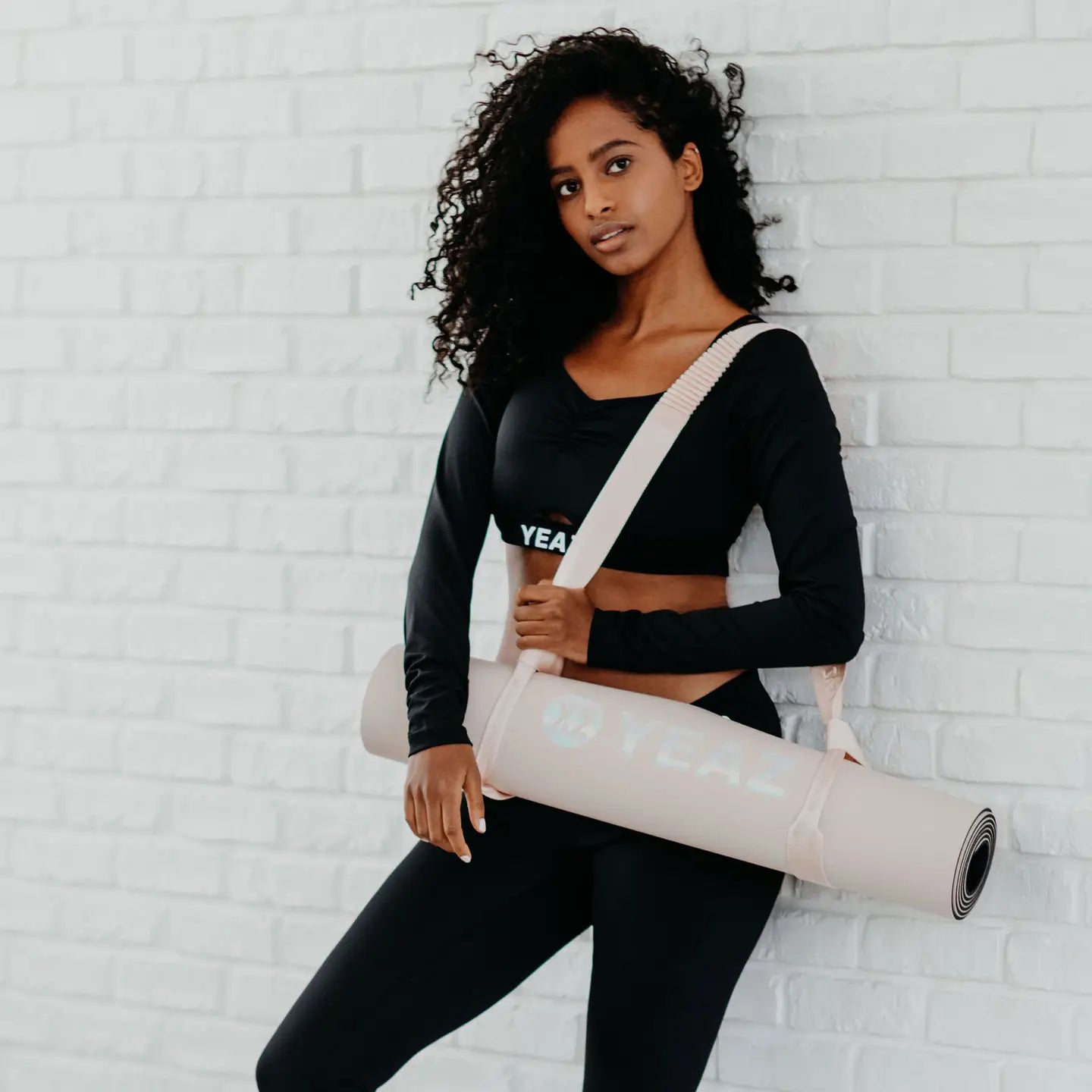 Aura Yoga & Fitness Mat — Shy Blush
