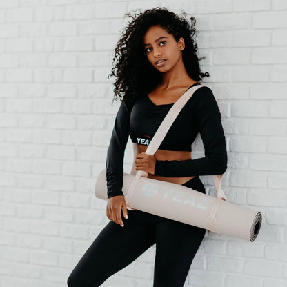 Aura Yoga & Fitness Mat — Shy Blush