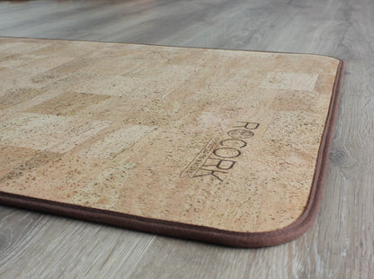 Ahimsa - Comfort Solid Cork Yoga Mat  6.5 mm Brown