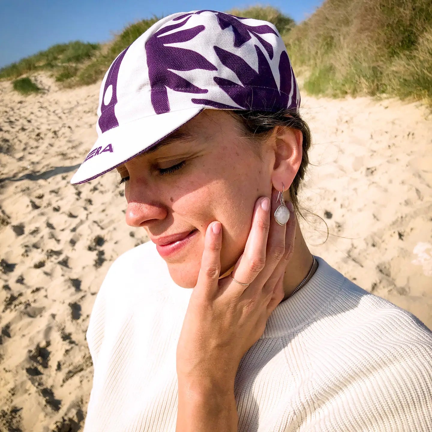 Women's Cycling Cap "Flor" Damascus