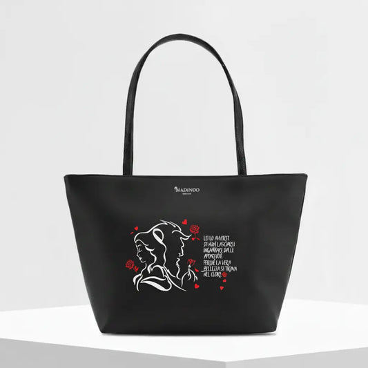 Shopper with Vase - Made in Italy - Beauty and the Beast