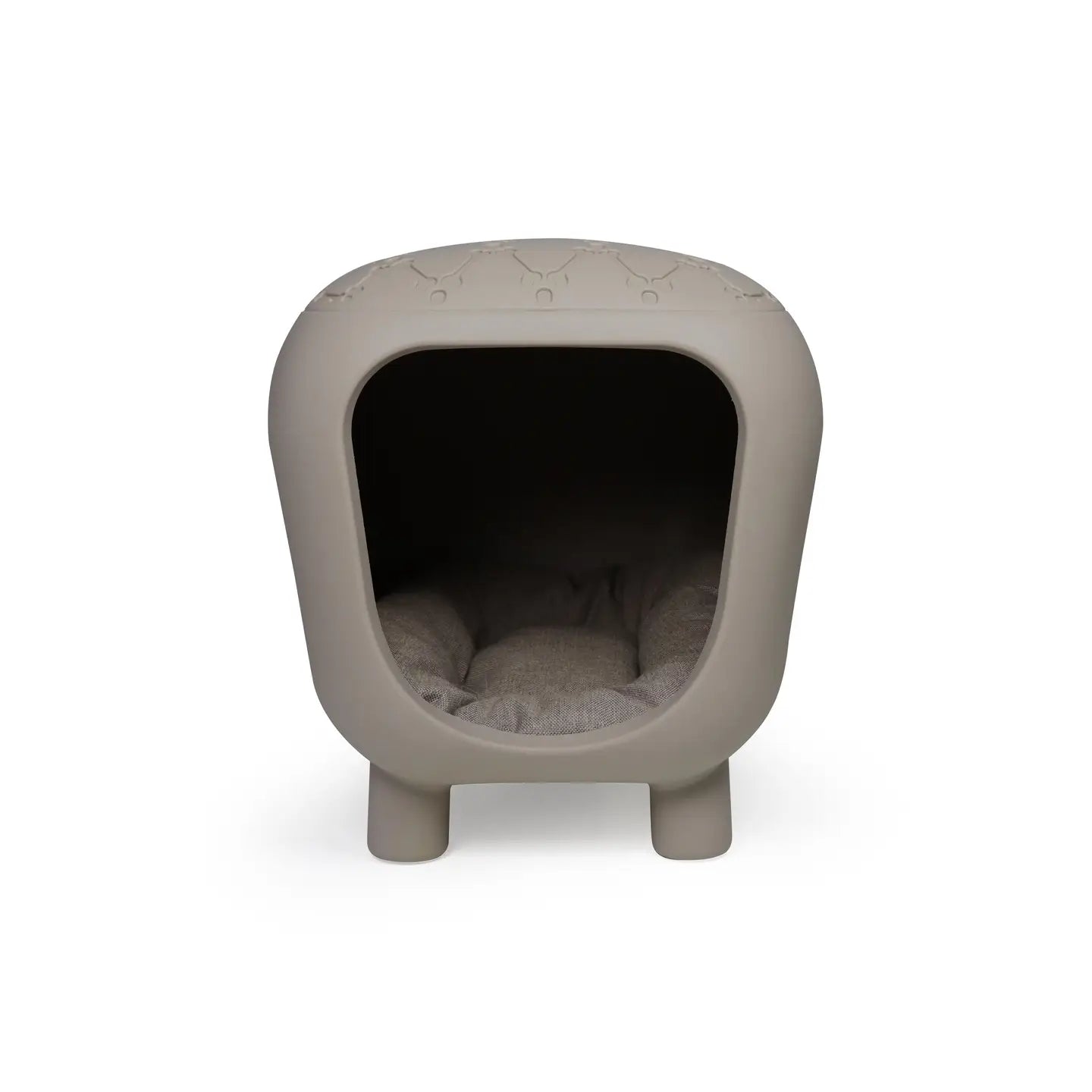 Designer bench and dog house with two-tone inner cushion