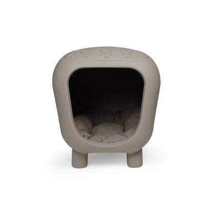 Designer bench and dog house with two-tone inner cushion
