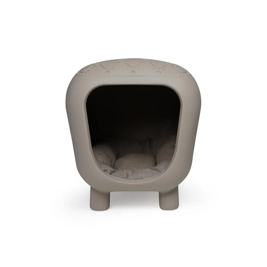 Designer bench and dog house with two-tone inner cushion