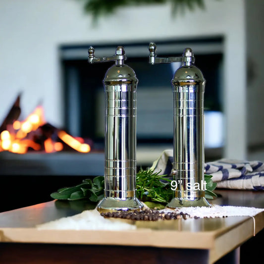 The Original 'chrome Mill' - Polished 9" Salt Grinder