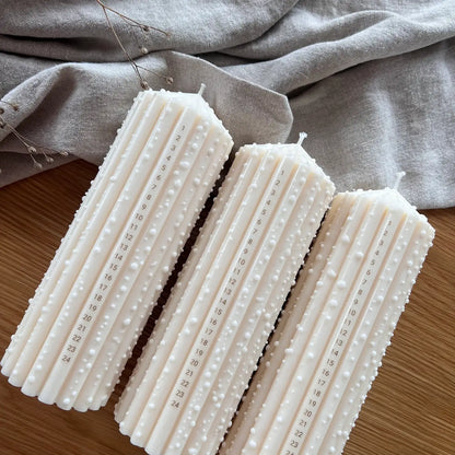 Let It Snow Calendar Candle