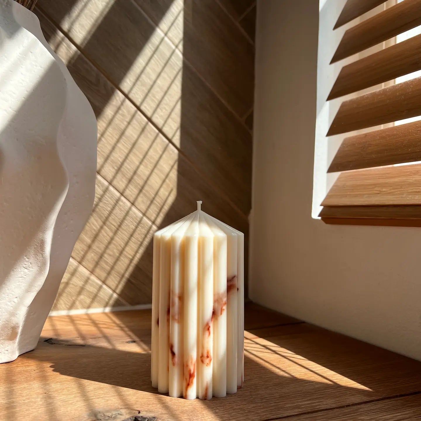 Marble Pillar Candle