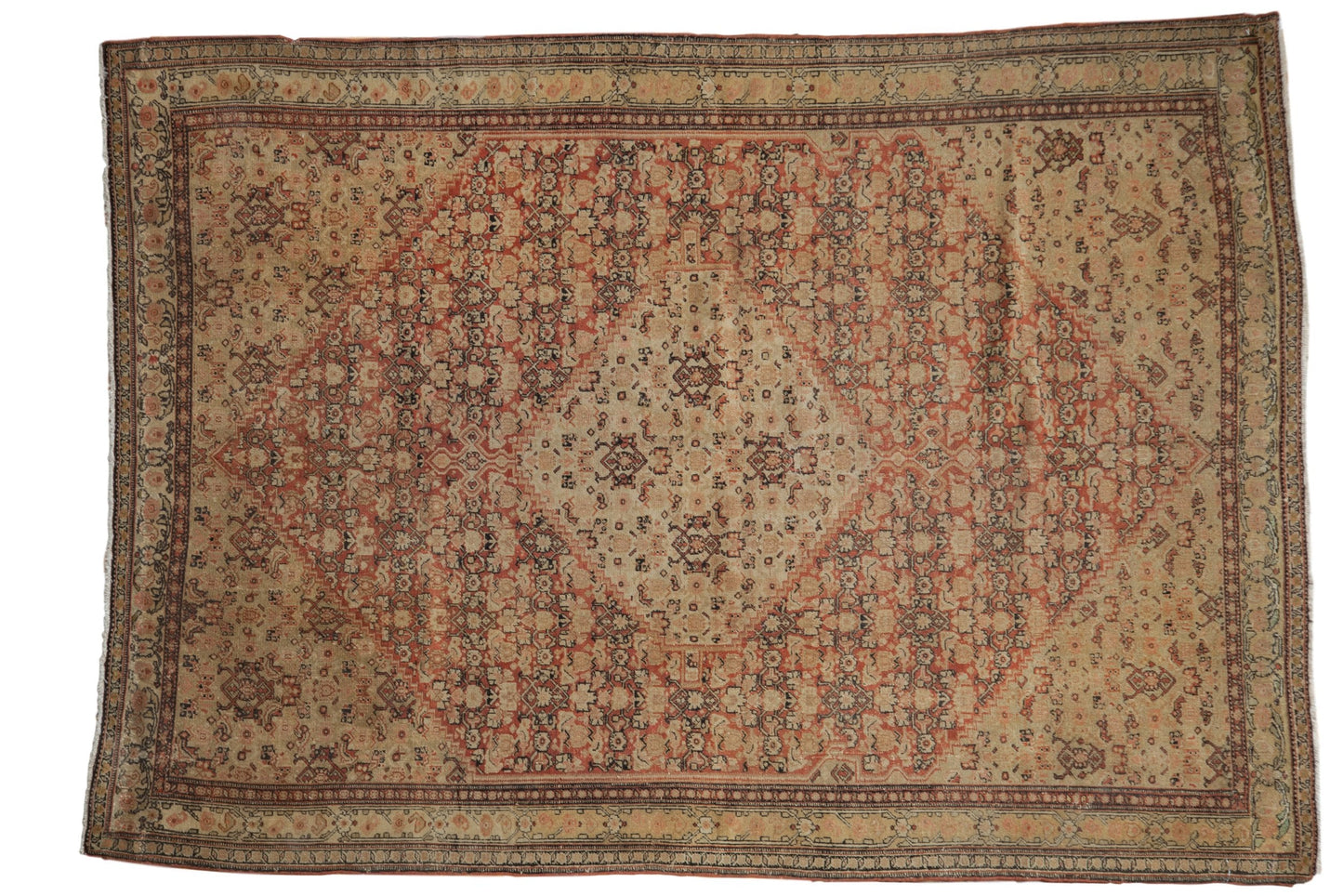 4.5x6.5 Antique Fine Distressed Senneh Rug