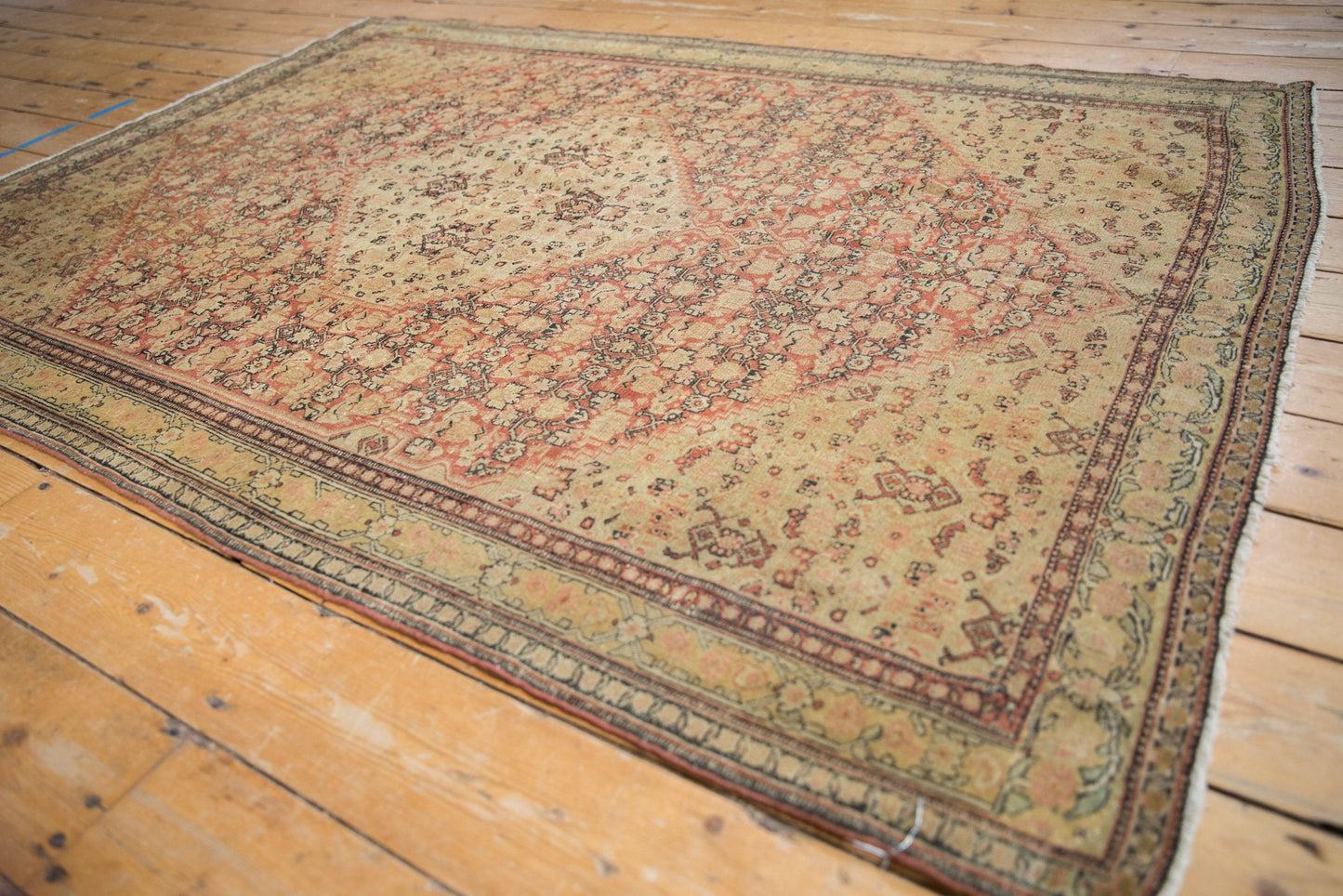 4.5x6.5 Antique Fine Distressed Senneh Rug