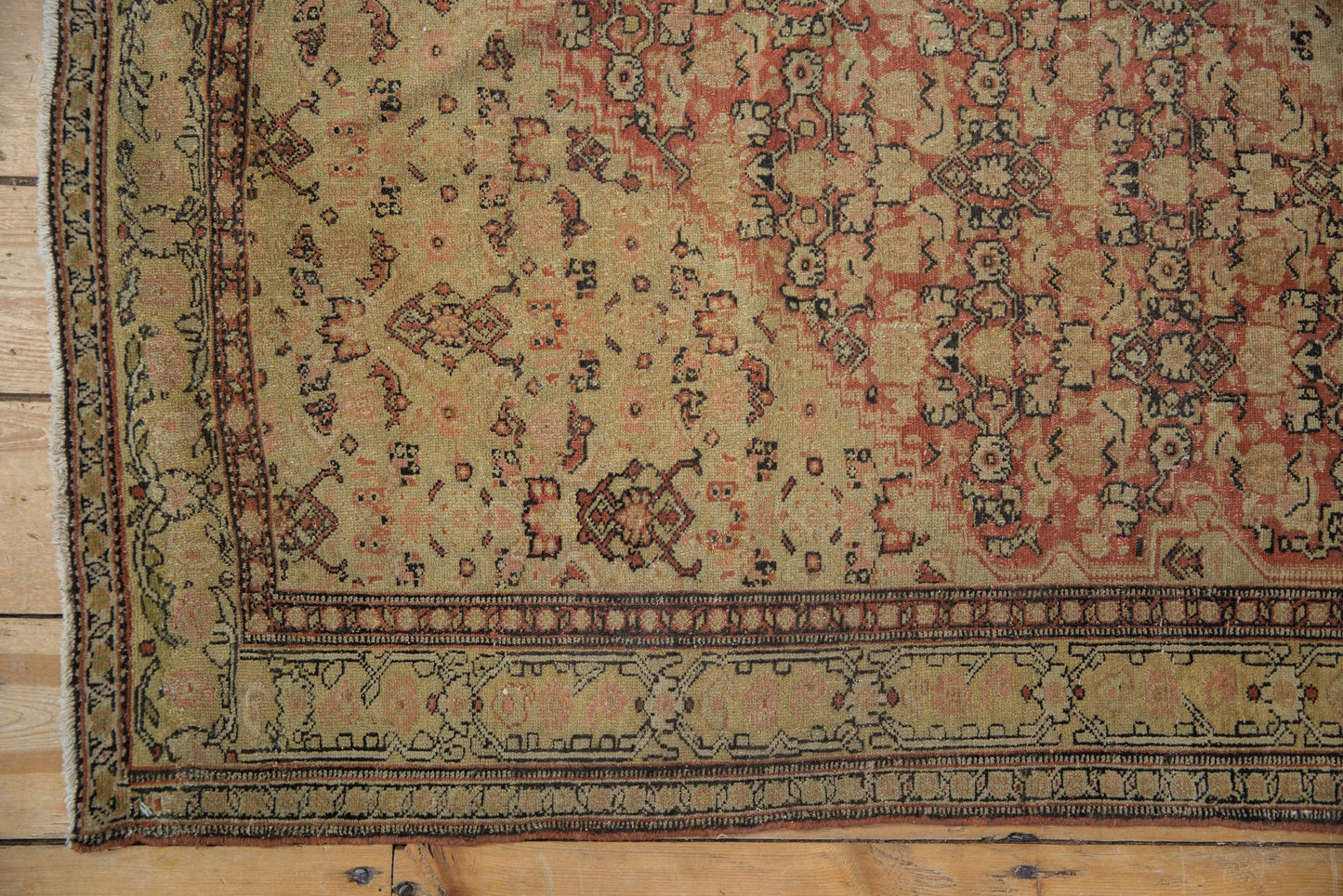 4.5x6.5 Antique Fine Distressed Senneh Rug