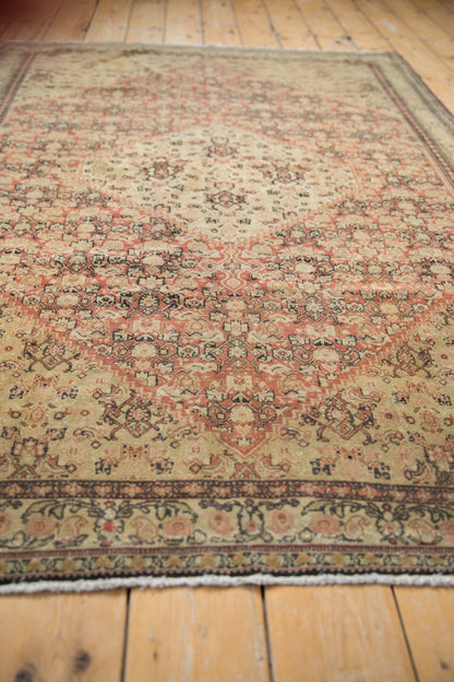 4.5x6.5 Antique Fine Distressed Senneh Rug