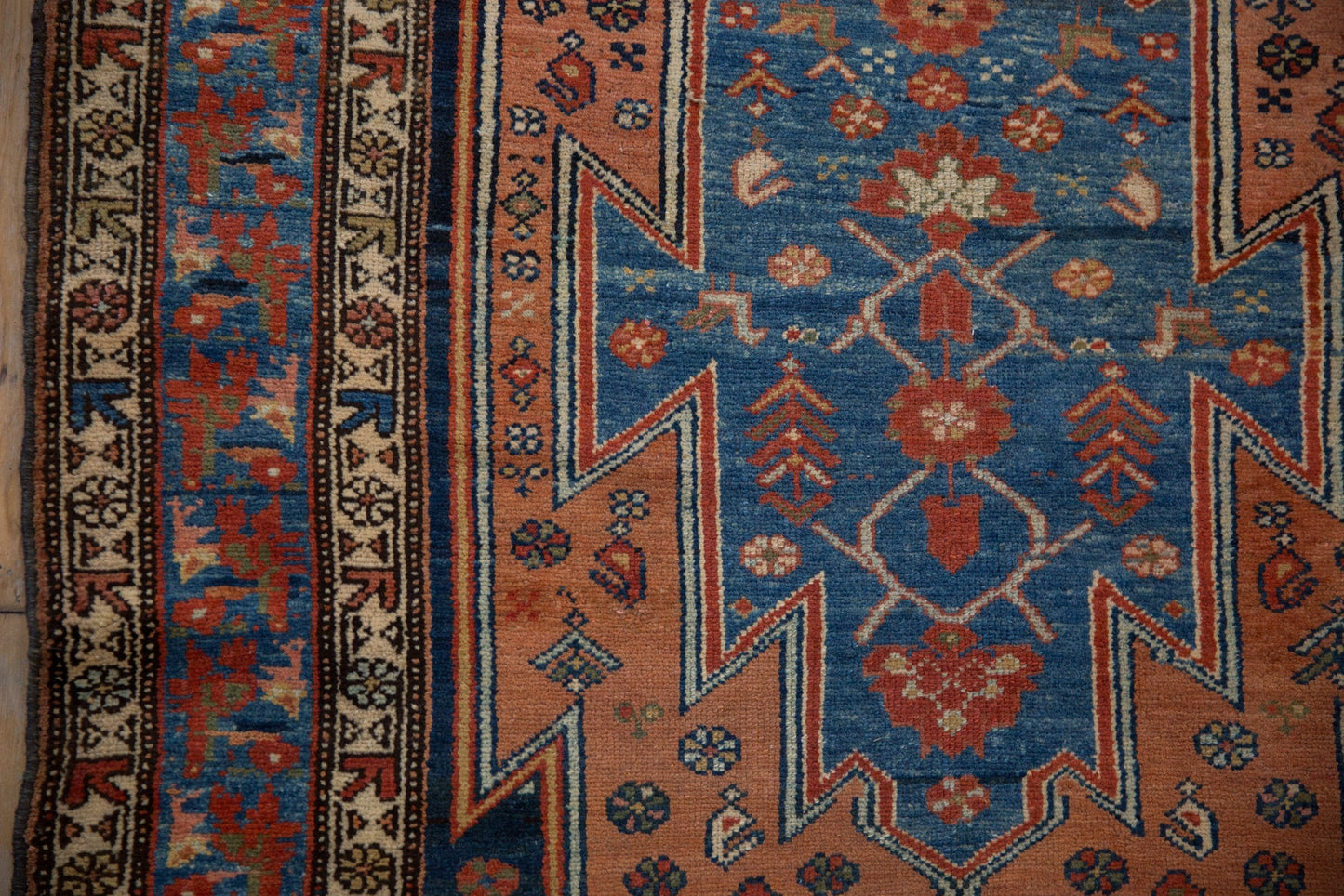 3.5x12.5 Vintage Fine Distressed Malayer Rug Runner
