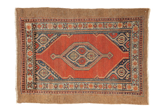 3x4 Vintage Fine Camel Hair Serab Square Rug