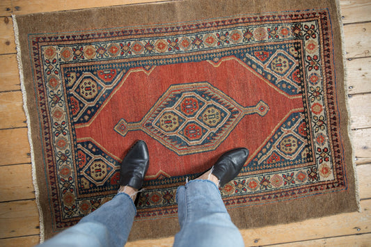 3x4 Vintage Fine Camel Hair Serab Square Rug