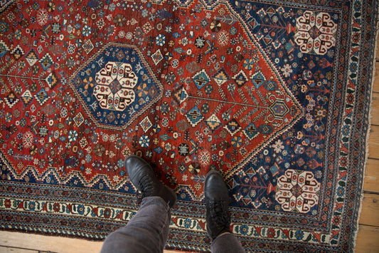 4.5x7 Vintage Fine Abadeh Rug