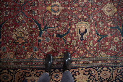 7x10.5 Antique Fine Tabriz Carpet