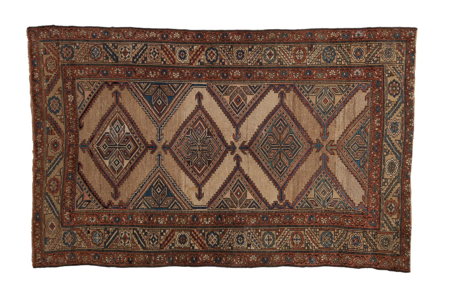 RESERVED 4x6.5 Antique Fine Kurd Rug