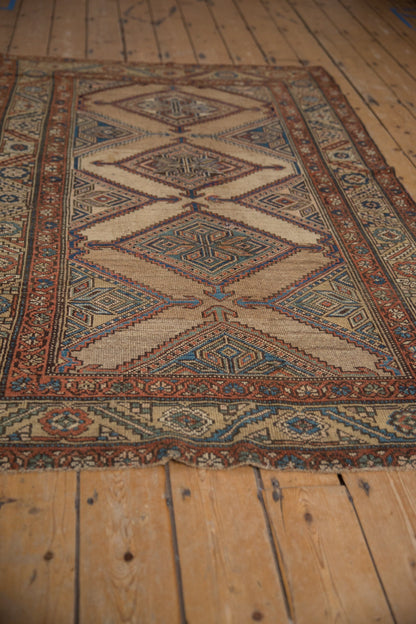 RESERVED 4x6.5 Antique Fine Kurd Rug