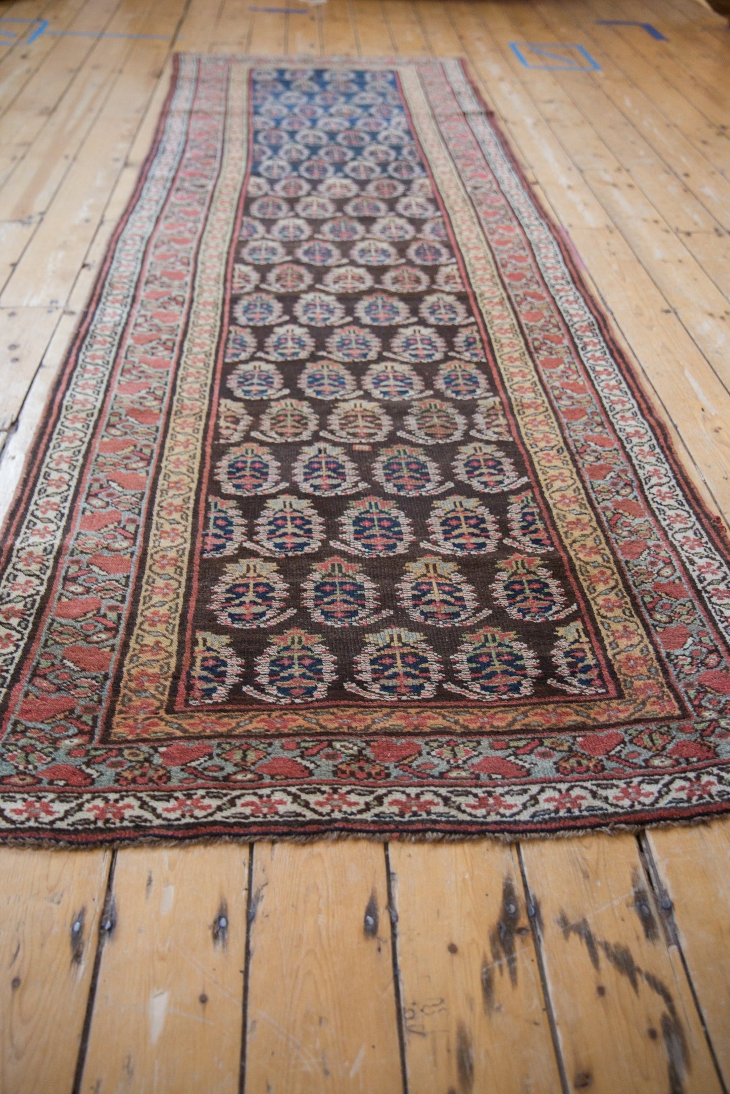 3.5x10 Antique Kurdish Rug Runner