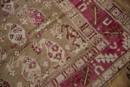 3.5x10 Vintage Distressed Karabagh Rug Runner