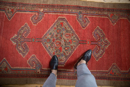 4x8 Vintage Camel Hair Serab Rug Runner