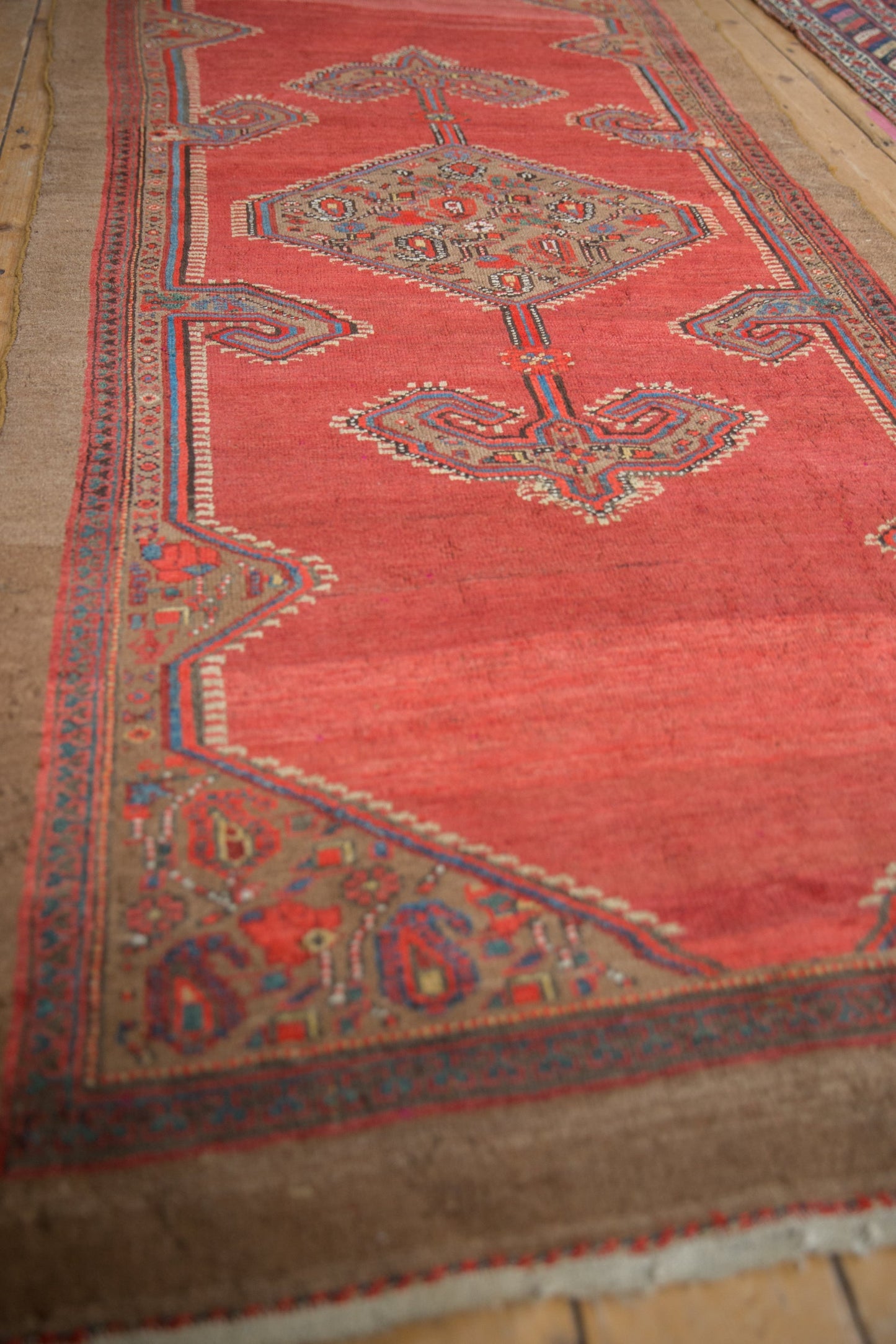 4x8 Vintage Camel Hair Serab Rug Runner